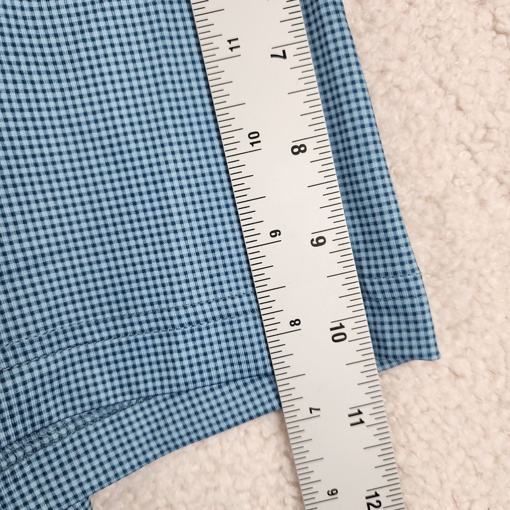 Callaway Opti-Dri Polo‎ Shirt Mens XL Blue Micro Check Golf Performance - Picture 9 of 10
